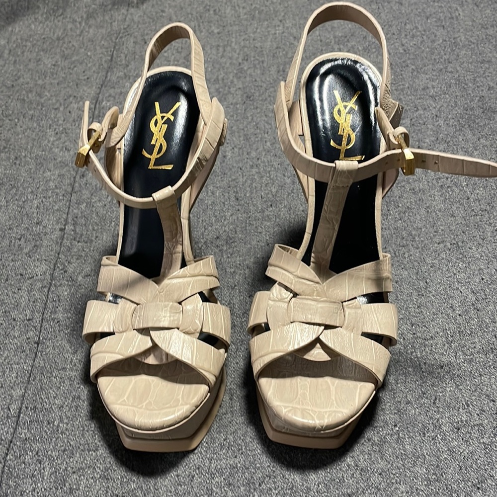 YSL Tribute croc embossed, 38.5